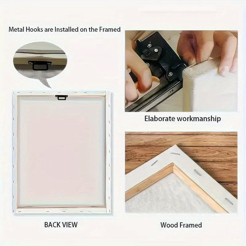 3pcs Wood Frame Canvas Print Decorative Painting, Easter Jesus Resurrection Poster, Baptism Bible He Is Risen Print, Christian Art Bible, Indoor Home Wall Decor Art