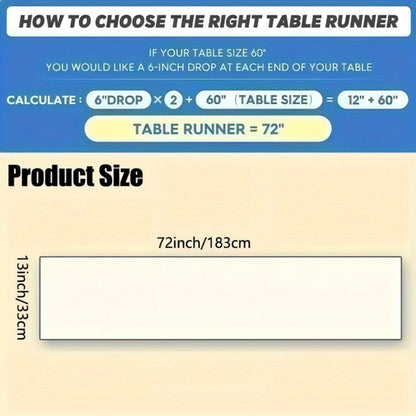 1pc Religious Icon Floral Table Runner - 100% Polyester Sateen Weave Tablecloth with Vibrant Religious Icons & Floral Patterns, Durable Easy-Clean Table Protection for Dining Room, Holiday Home Party Decor