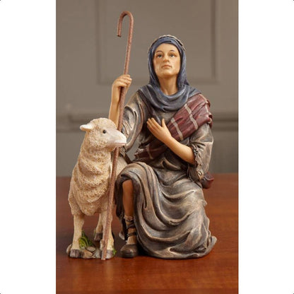 16pcs Deluxe Edition Three Kings Gifts Nativity Scene Set with Lighted Stable & Hand-Painted Figures - 7-inch Scale Collection Suitable for Church Display, Real Life Nativity with Golden Frankincense Myrrh & Certificate of Au