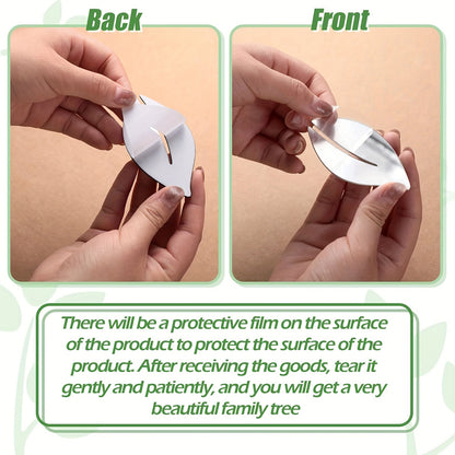 3D Photo Frame, Plaque College Photo Frame, Wall Decoration Combination Acrylic Self Pasting DIY Photo Frame Selfie Gallery Collage With Hanging Template And Wall Mounting Design, Home Tree