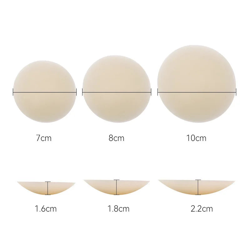 3Pairs Silicone Nipple Cover Seamless Adhesive Breast Boob Tape Invisible Pasties Stickers for Women Sticky Bra Pads Sticky